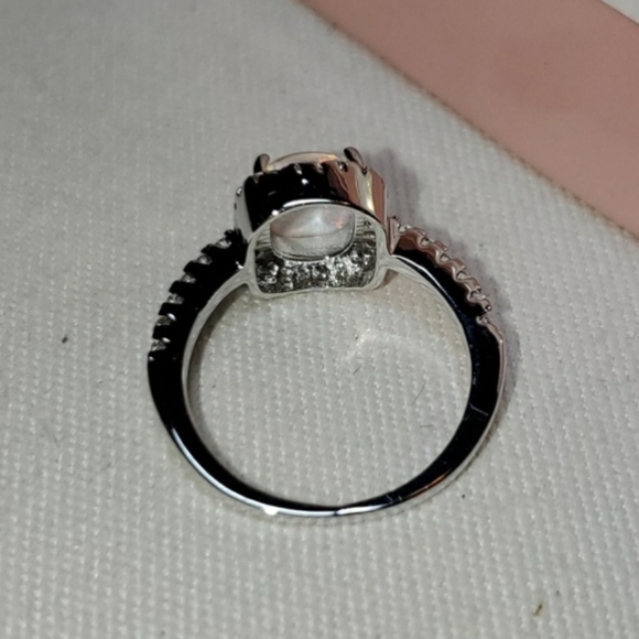 💖5 Star Rated💖 Silver & Fire Opal Ring sz 7 - Picture 5 of 6